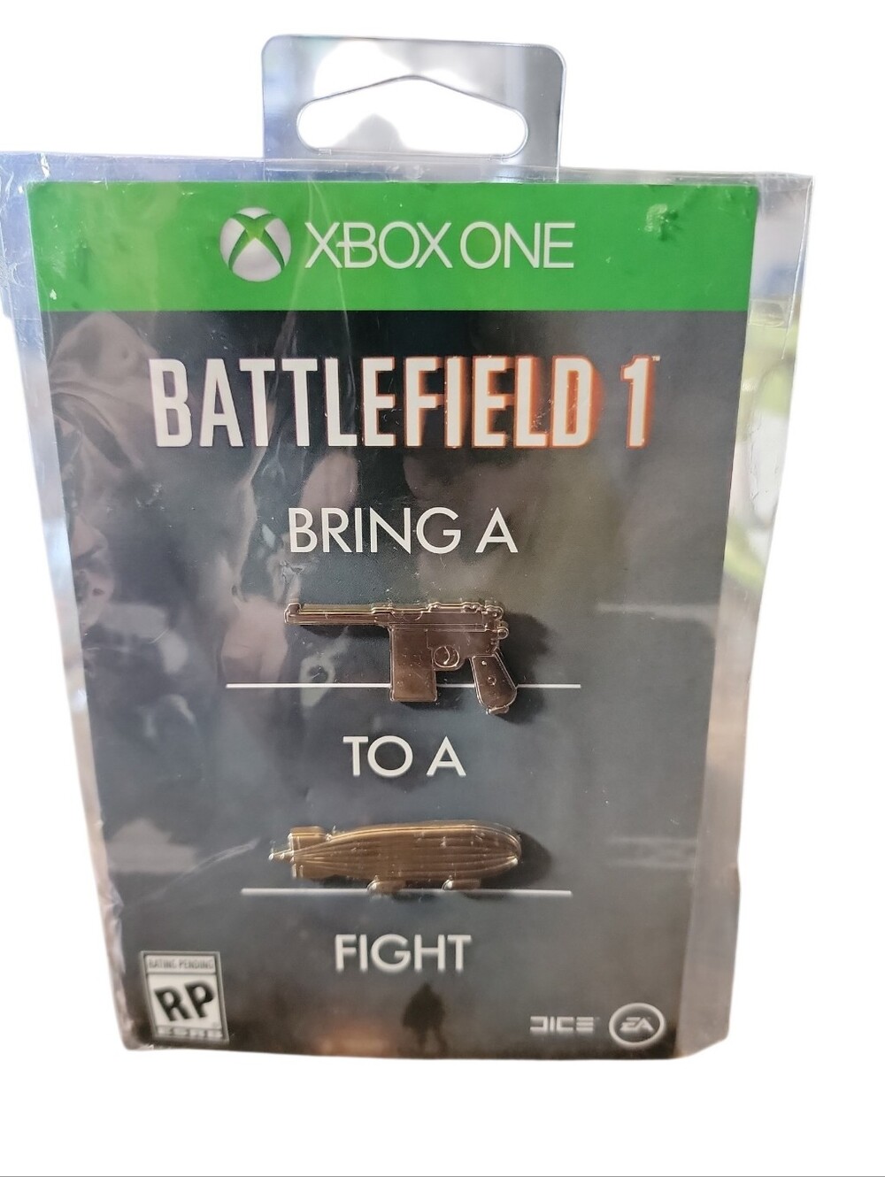 2016 XBOX ONE Promo Battlefield 1 Enamel Pin Set Gun & Blimp